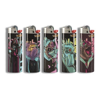 Briquets Bic à personnage manga japonais, en lot de 5