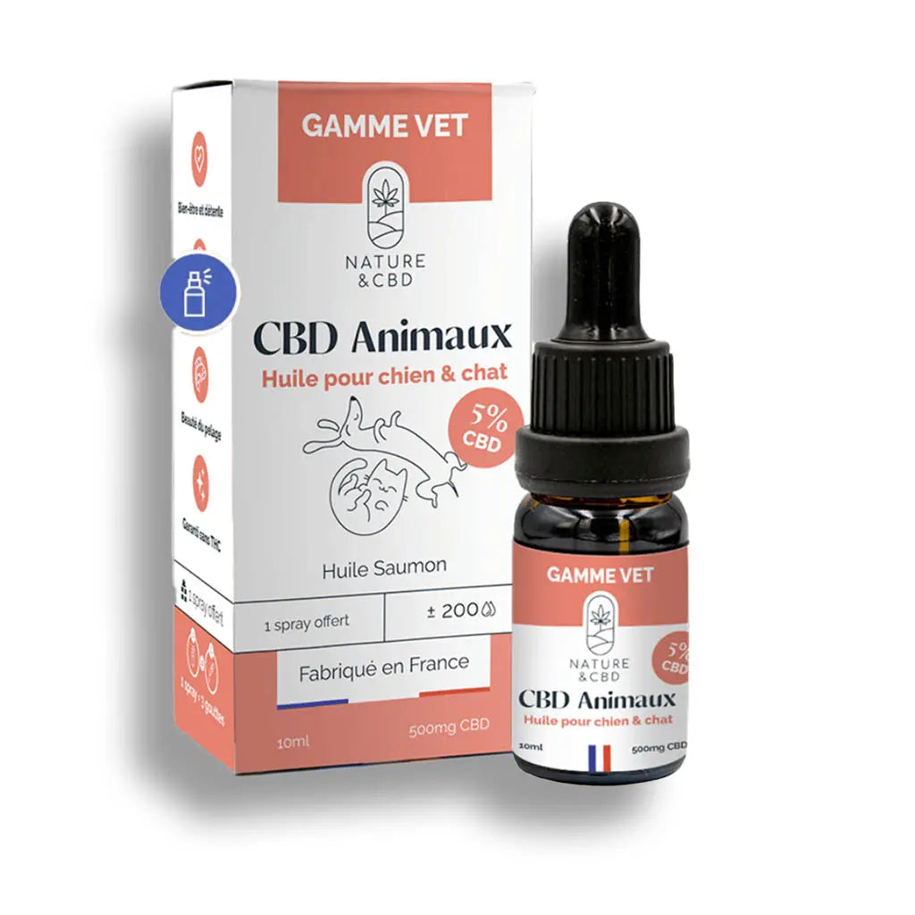 Huile CBD pour animaux – 5% et 15%
