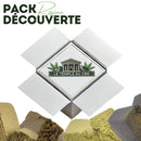 Pack découverte résine CBD avec sélection variée (pollen, hash, etc.)